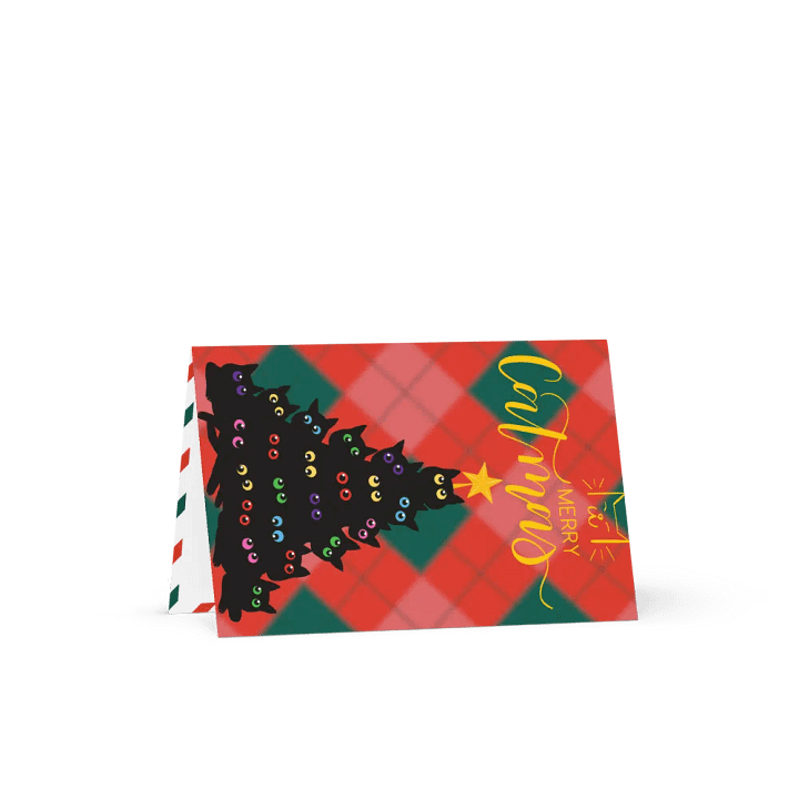 Merry Catmas Tree Greeting Card product image (1)