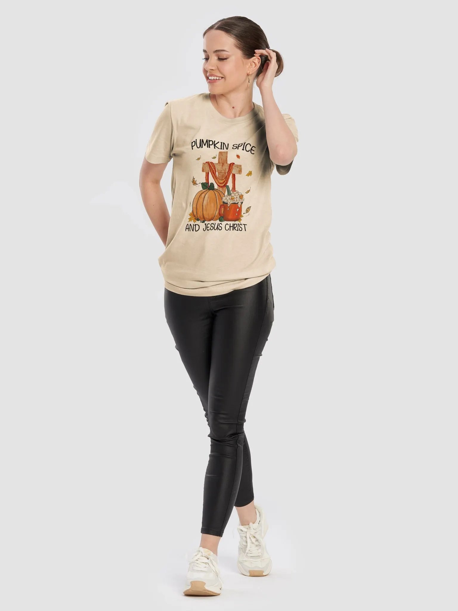Pumpkin Spice and Jesus Christ T-Shirt product image (9)