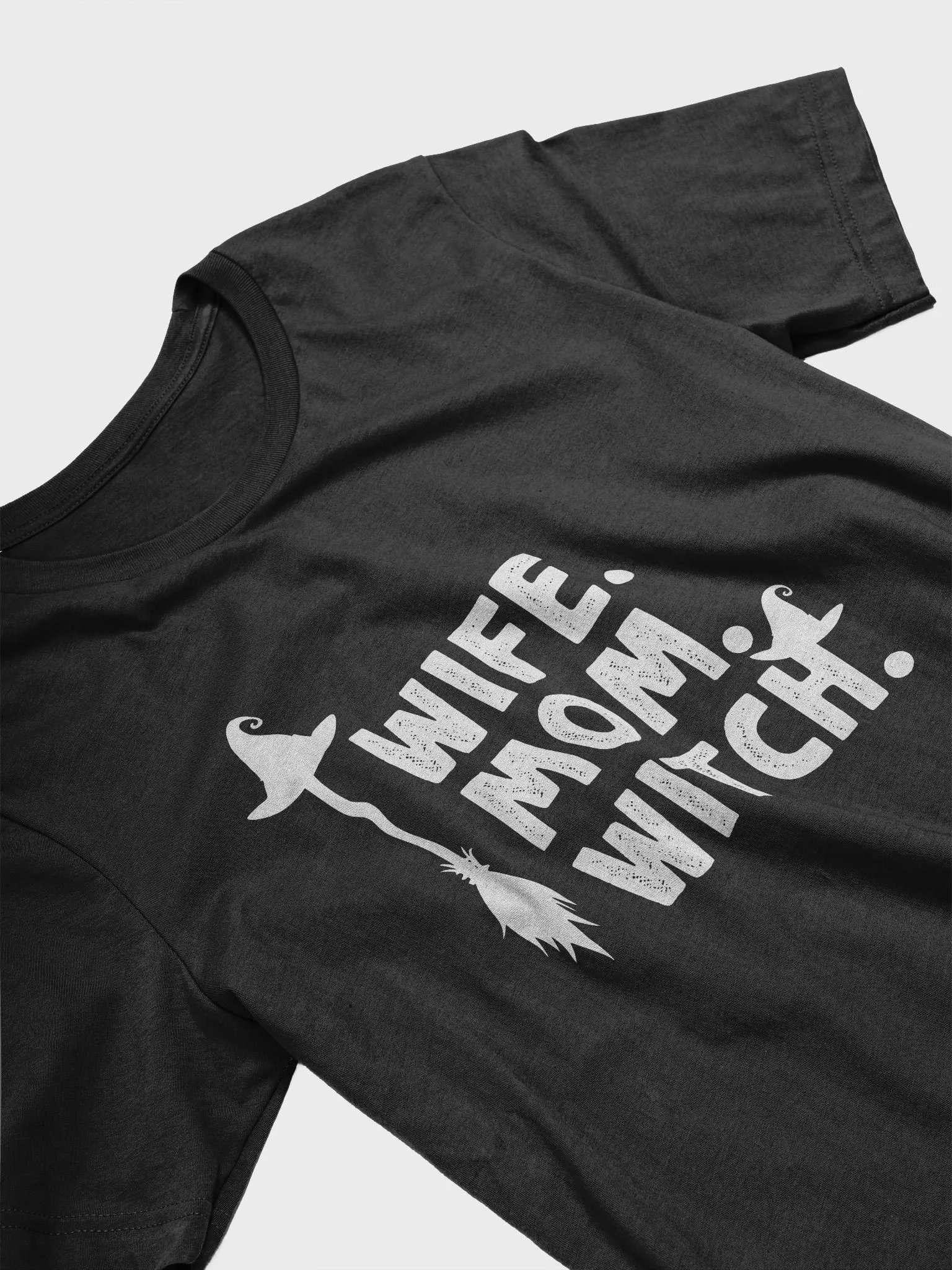 Wife Mom Witch Funny Sarcasm Saying Halloween T-Shirt product image (4)