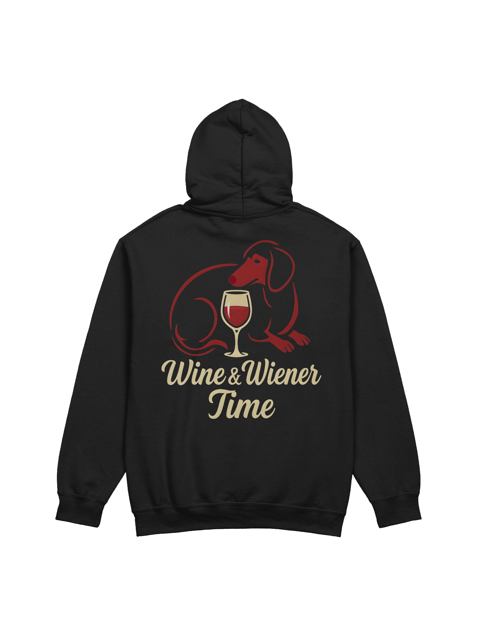 Wine & Wiener Time Dachshund Hoodie product image (4)