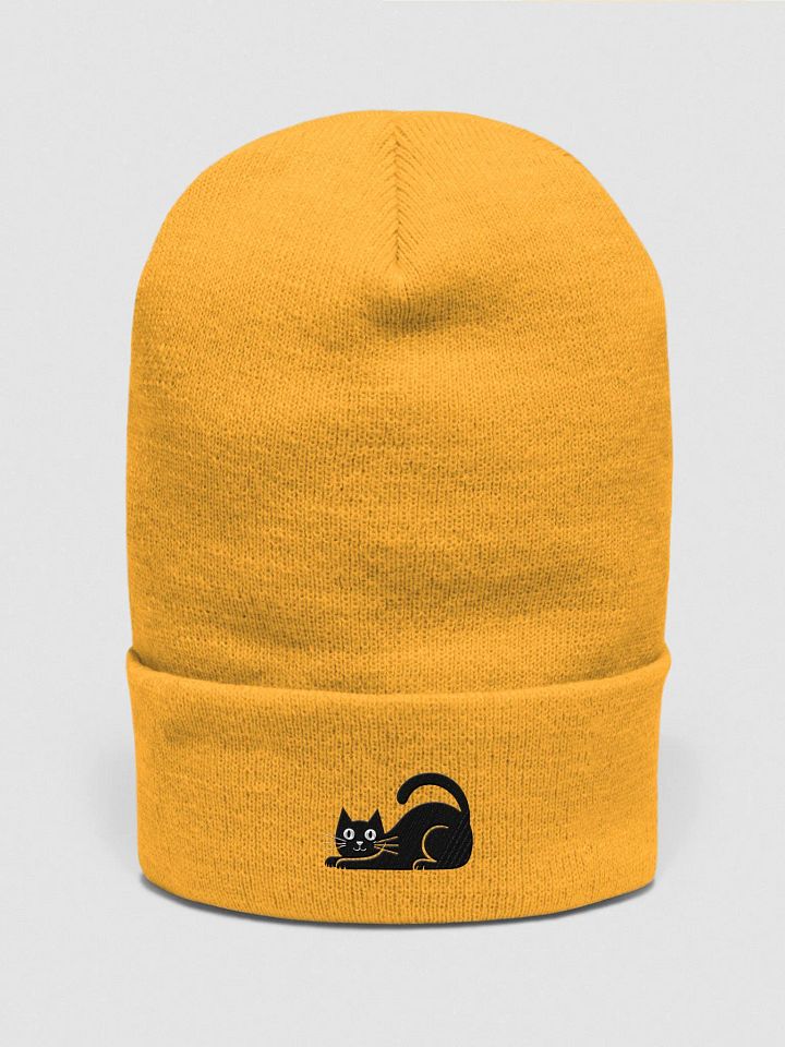 Wide-Eyed Cat Cuffed Beanie product image (16)