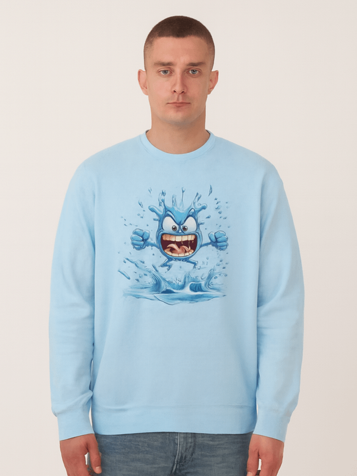 Dynamic Water Splash Crewneck Sweatshirt product image (1)