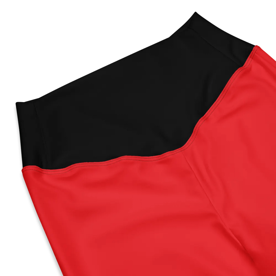 "LoluzCouture" Red/Black Double Side Stripe Flared Leggings product image (9)