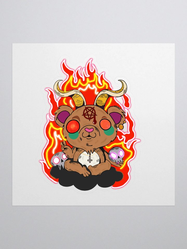 Demon Bear Emote Sticker product image (1)