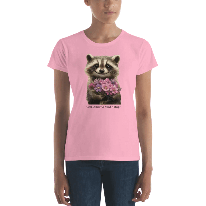 Floral Raccoon Women's Tee product image (2)