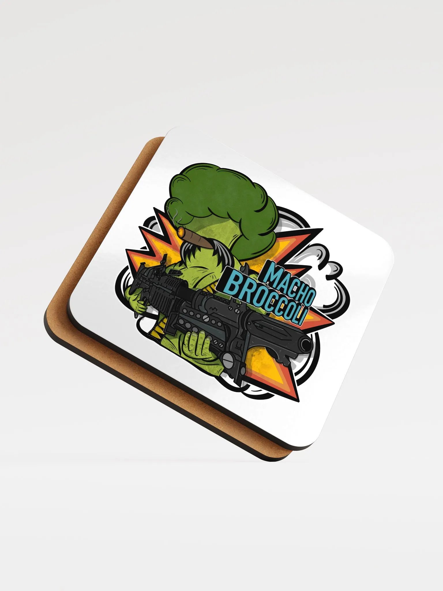 Macho Broccoli 2.0 Coasters product image (1)