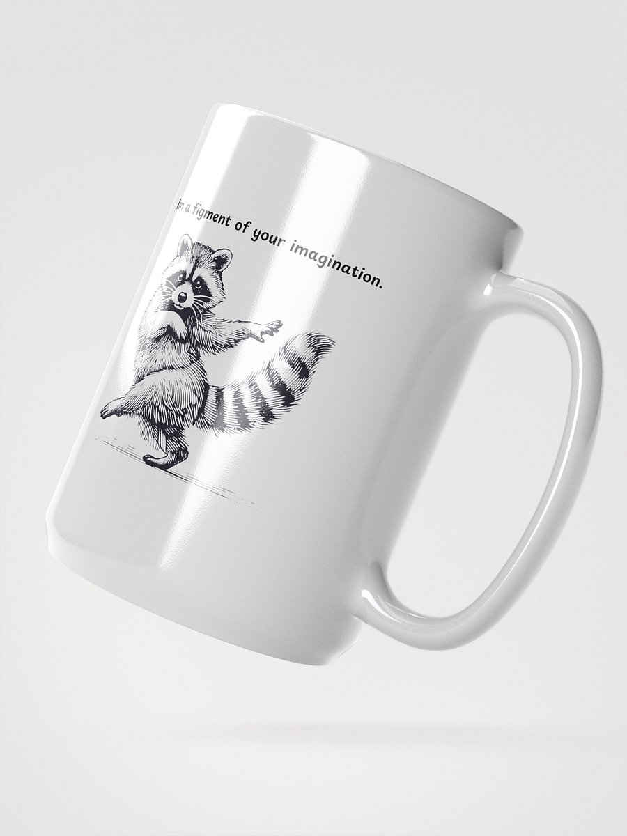 Raccoon Rhythm White Glossy Mug product image (2)