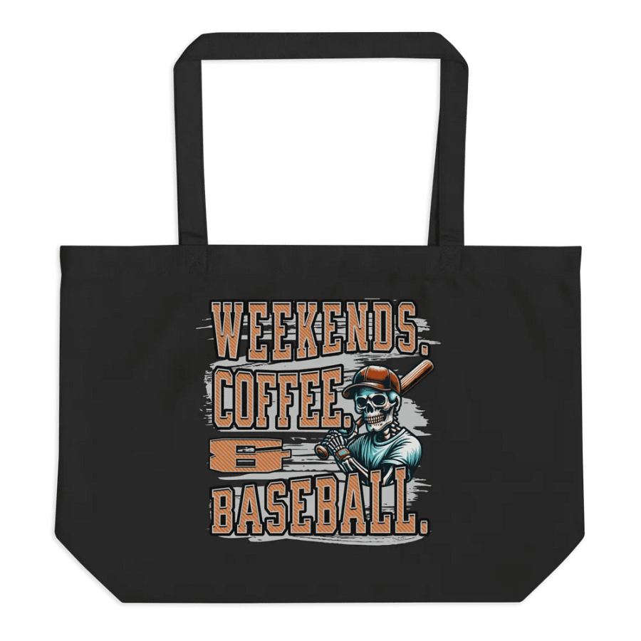 Weekends Coffee And Baseball Skeleton Warrior Tote product image (1)