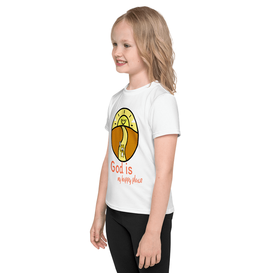 God is my happy place All-Over Print T-Shirt product image (2)