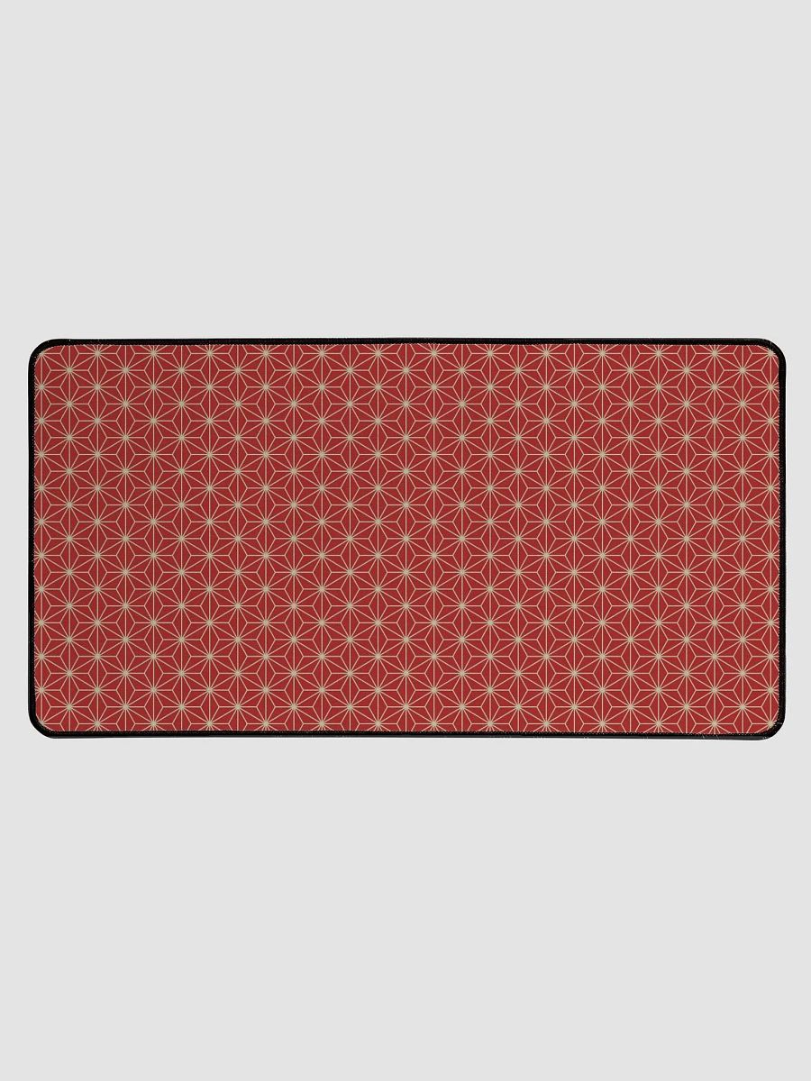 Desk Mat - Japanese Red Asanoha Pattern product image (1)