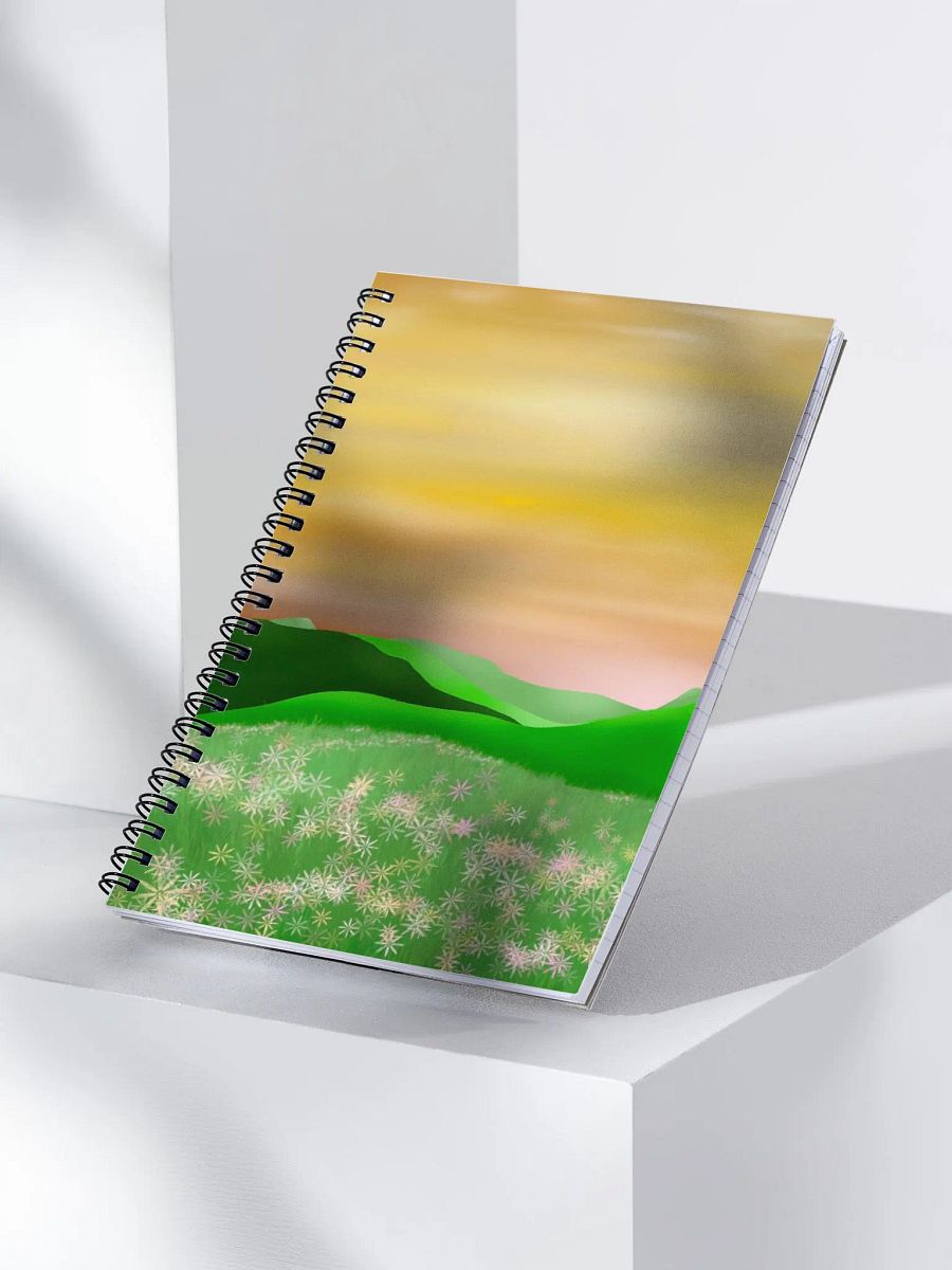 Floral Grass Meadow Sunset Notebook product image (3)