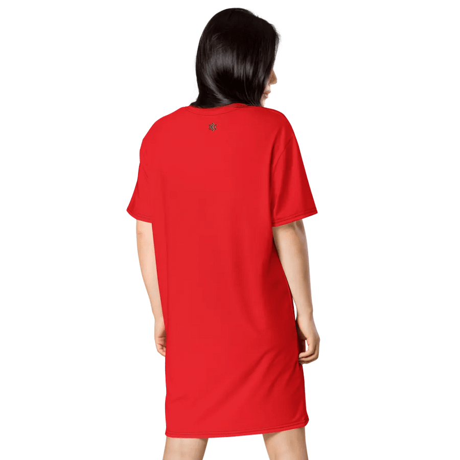 Big Mama Oversized T-Shirt Dress | Red Graphic Tee product image (5)