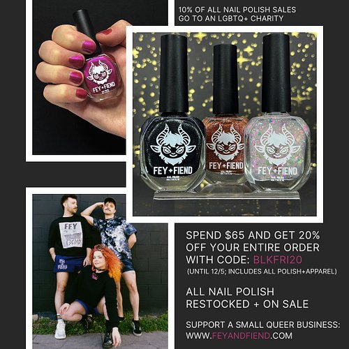 ‼️🖤BLACK FRIDAY SALE AND PROMO happening now!🖤‼️

Massive nail polish restock and sale (including return of some colors from ...