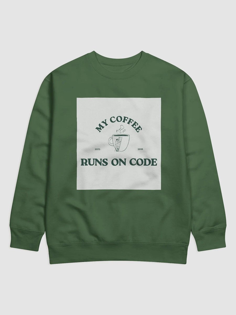 Code-Powered Coffee Climber Sweatshirt product image (1)