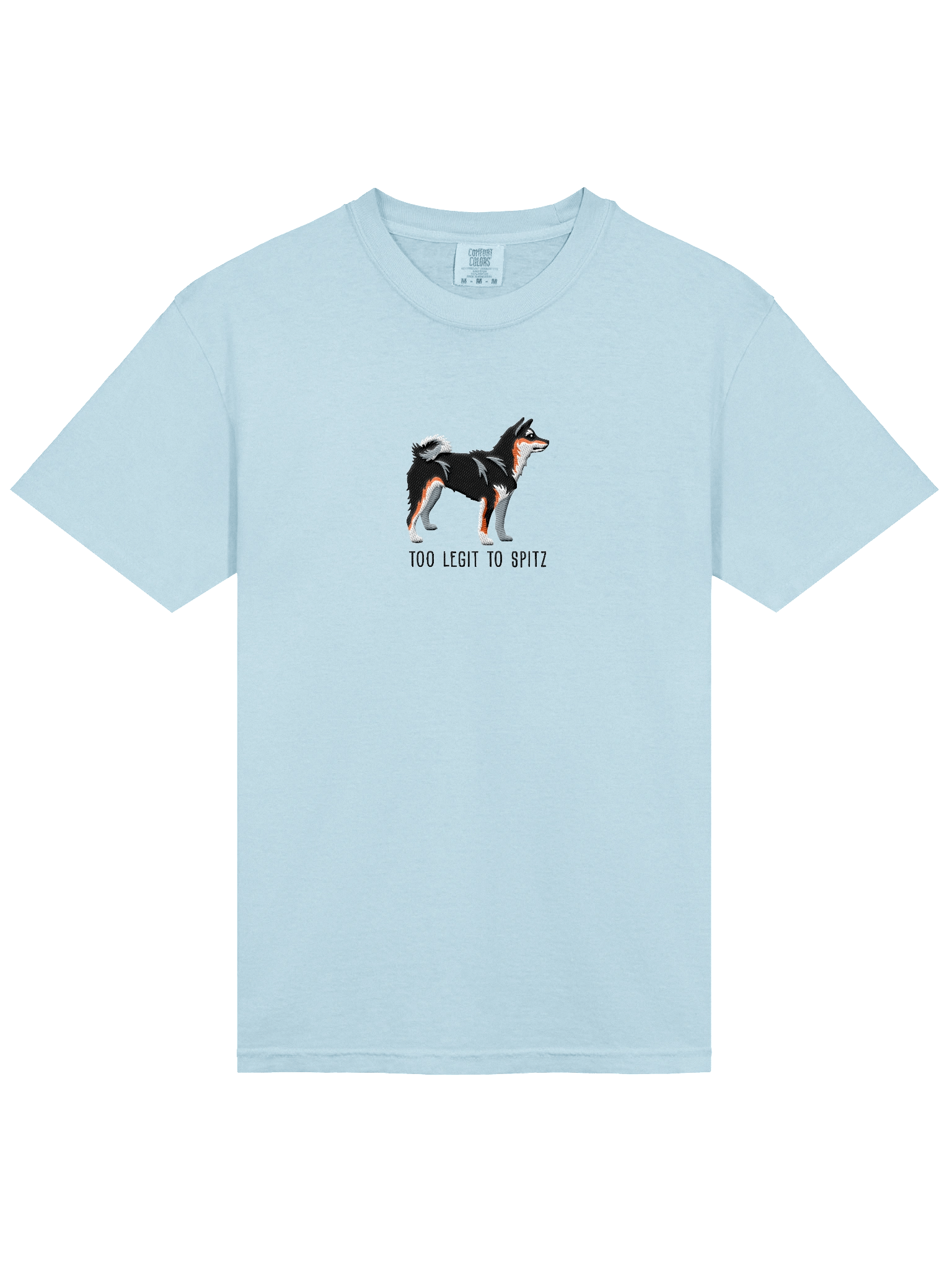 Too Legit to Spitz T-Shirt(Embroidered) of a Shiba Inu(Tricolor) product image (53)