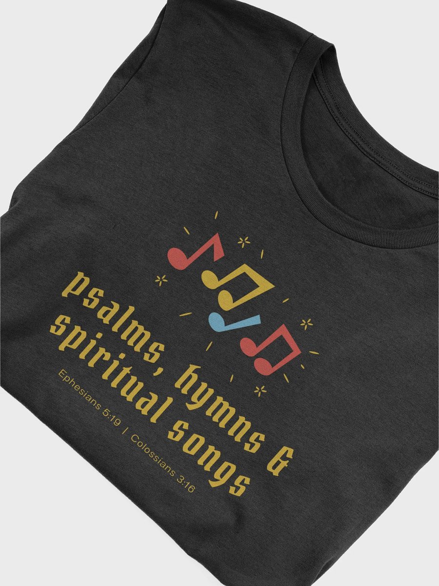 Psalms, Hymns and Spiritual Songs (Ephesians 5:9, Colossians 3:16) T-shirt product image (4)