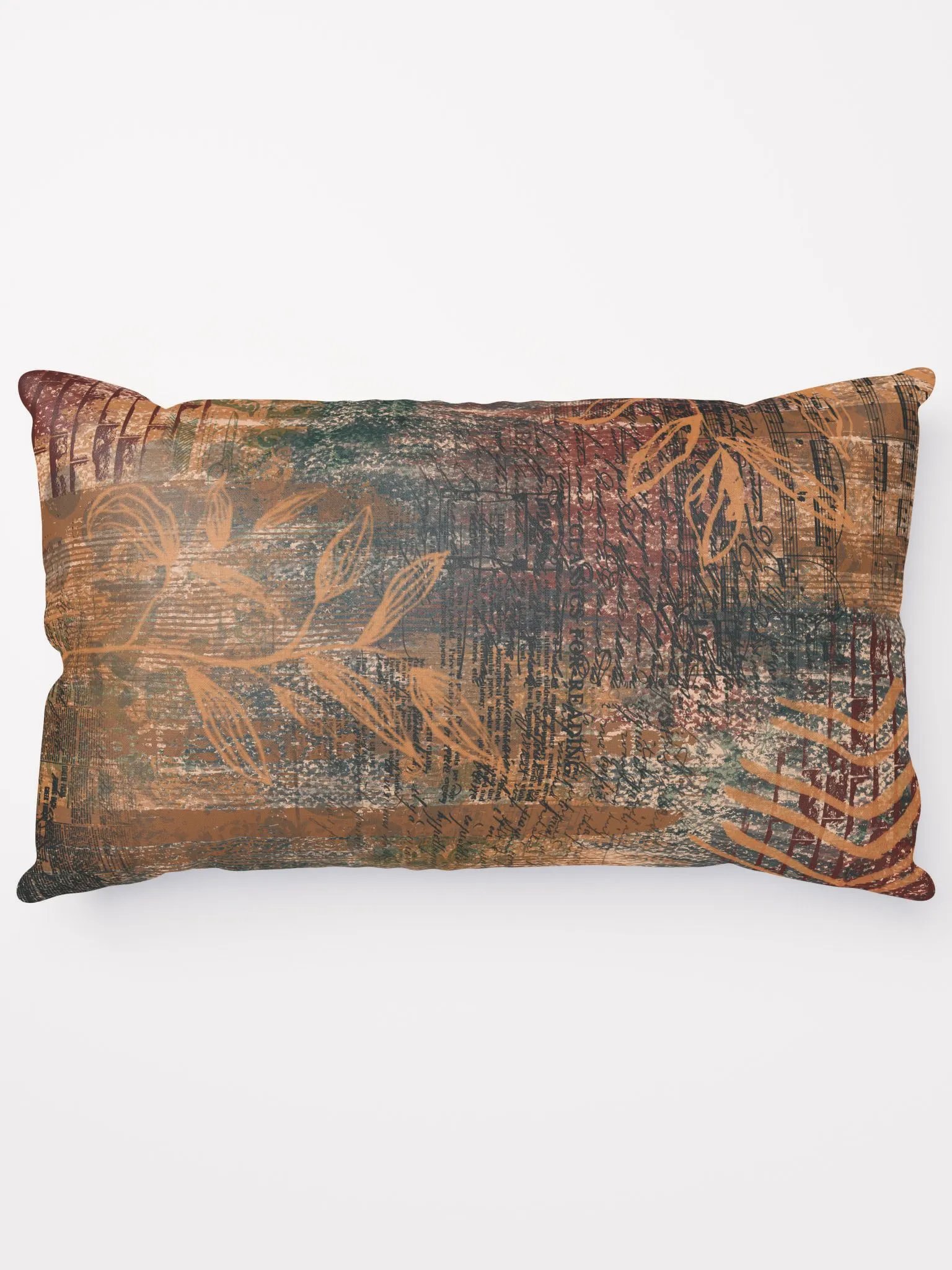 Grunge Design All-Over Print Basic Pillow Brown product image (5)