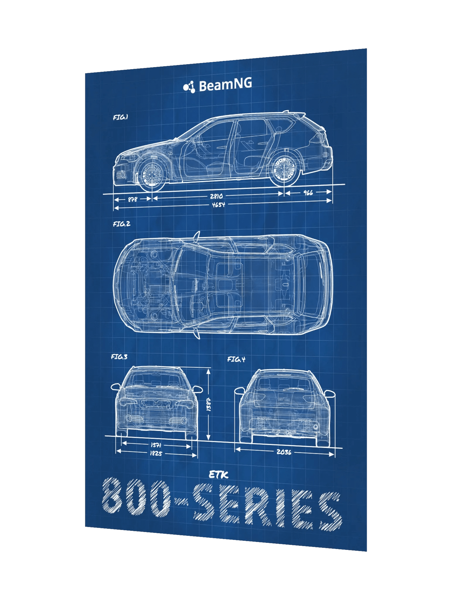 ETK 800-Series Blueprint Poster product image (3)