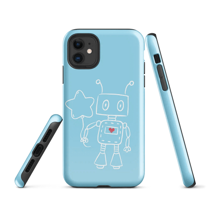 Robot Love Star Tough iPhone® Case product image (1)
