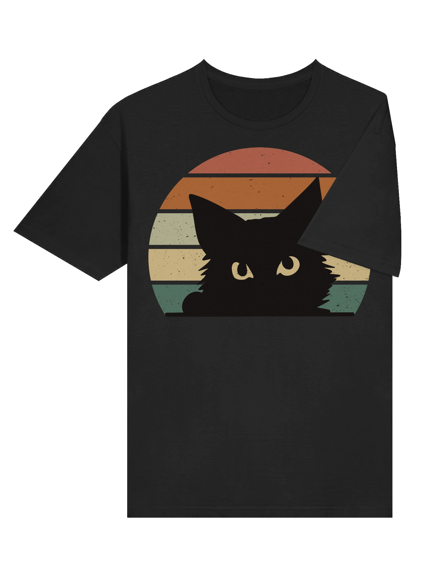 Retro Sunset Cat T-Shirt product image (33)