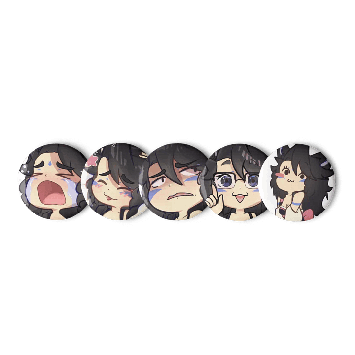 Pin Button Duskymotes 02 - Set of 5 product image (1)