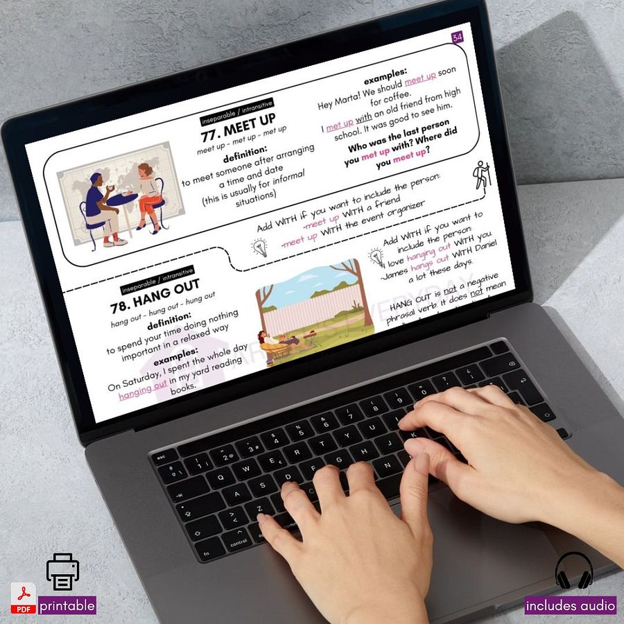 (PDF + Audio) BOOK 1: Your Phrasal Verb Journey | 170 phrasal verbs that every student needs to know product image (3)