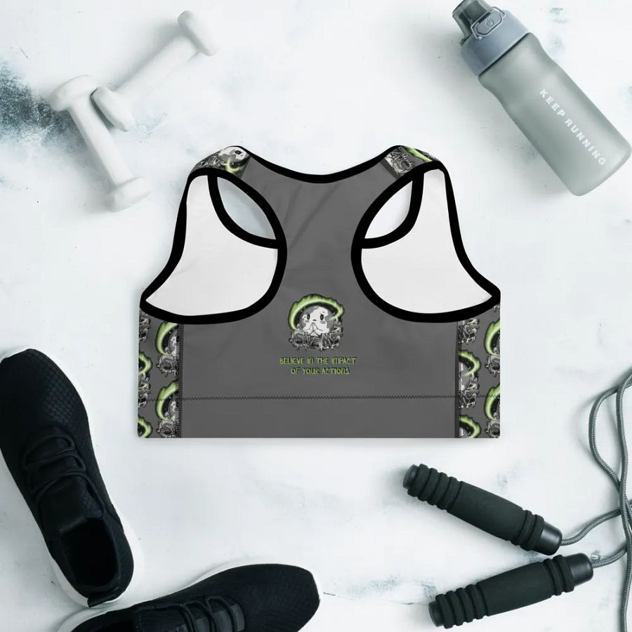 Save Me: A Plea from Planet Earth All-Over Print Padded Zambezi Sports Bra 🌍 product image (11)