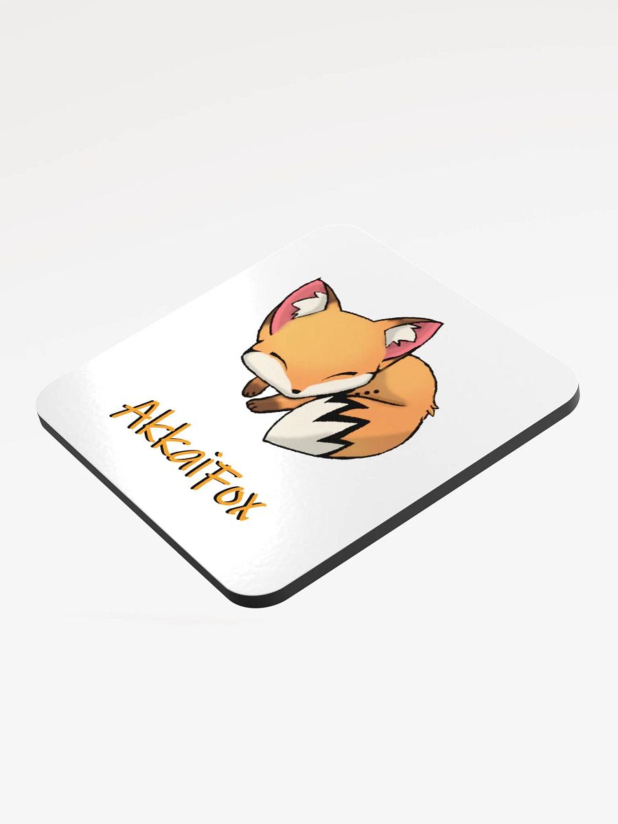 Sleepy Fox Corked Coaster product image (3)