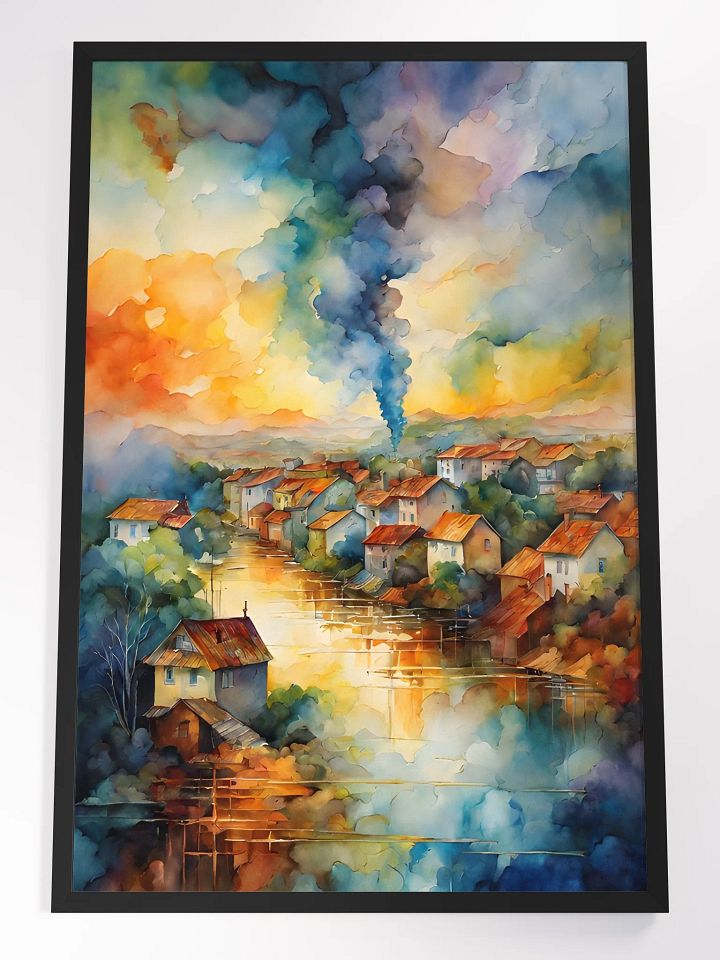 Serenity by the Riverside Framed Poster product image (1)