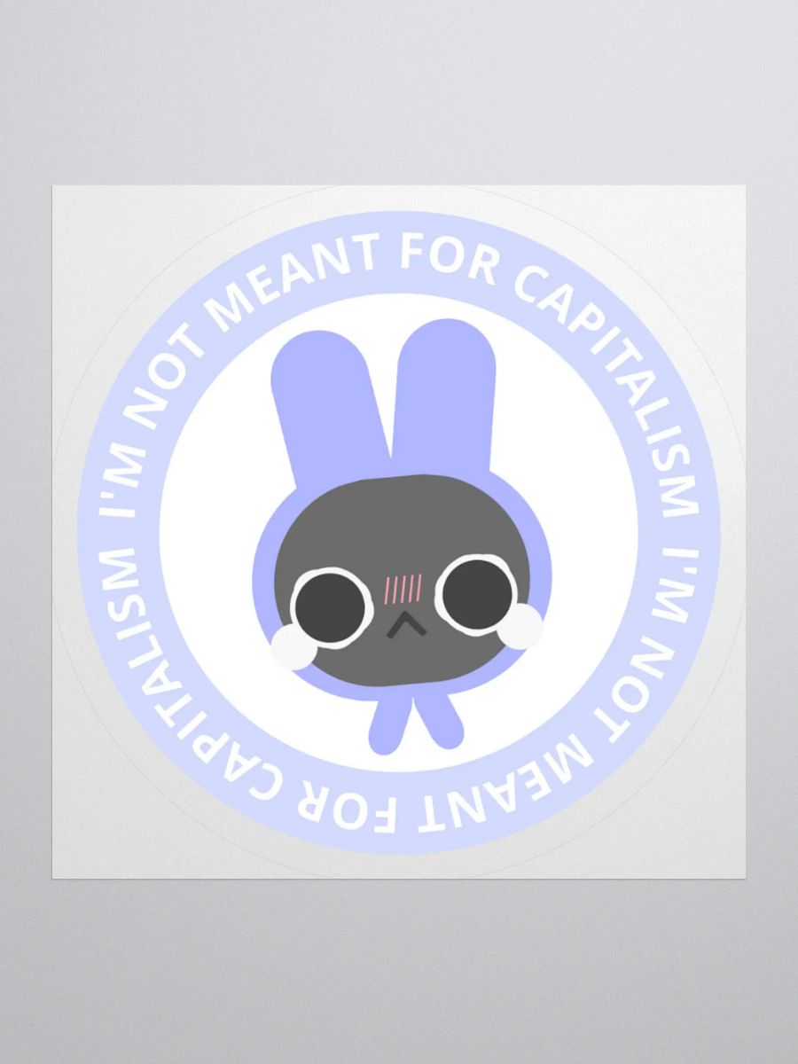 Not Meant For Capitalism Bunny product image (2)