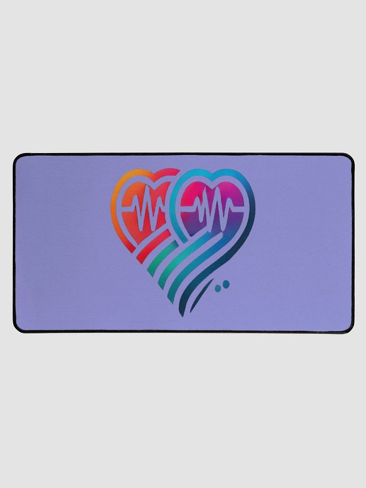 Pulse of Love Desk Mat product image (2)
