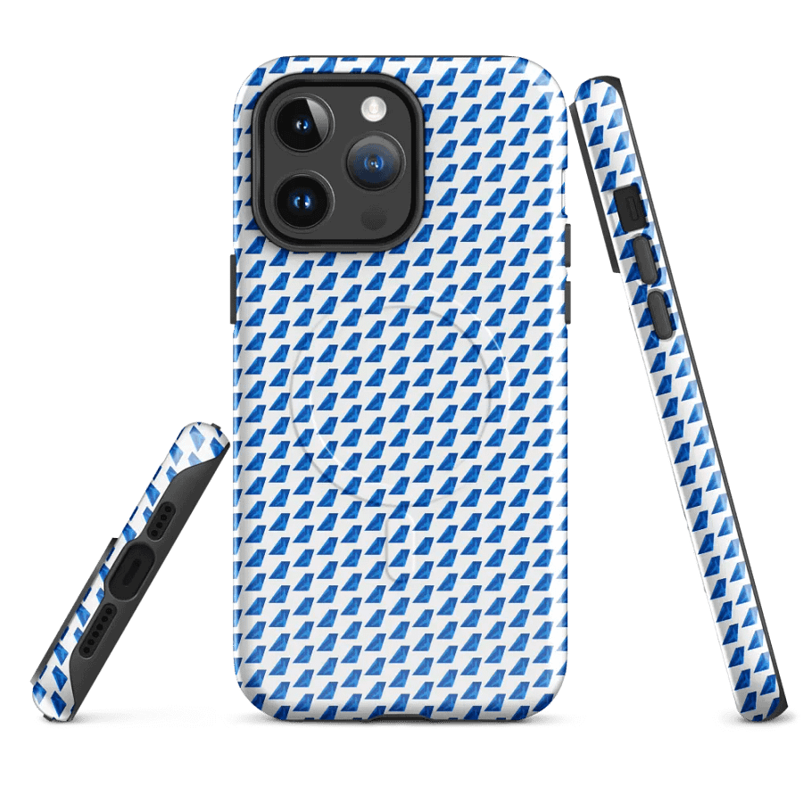 MagSafe® Ultra-Tough Case for iPhone® - Two-Tone Blue Tailfin Design product image (4)