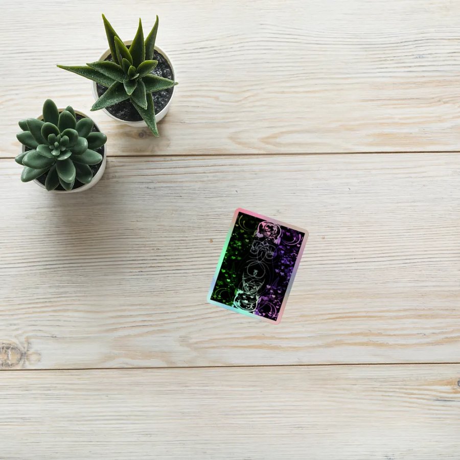 Genderqueer Pride Flag Sticker (Flourish Variation) product image (10)