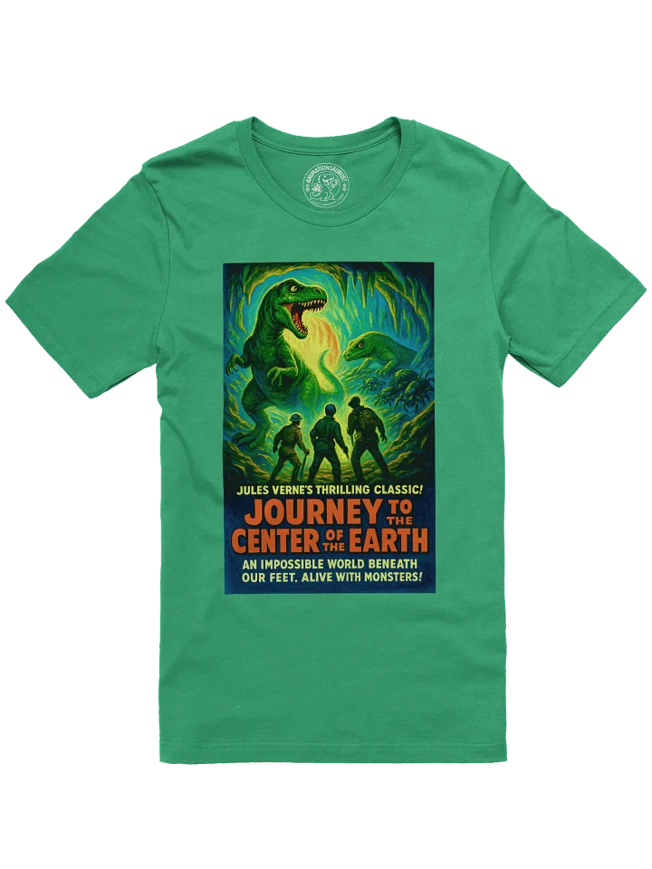 "Journey to the Center of the Earth" 1950's Faux Retro Film Poster Jules Verne Concert Tee Fit Unisex T-Shirt product image (61)