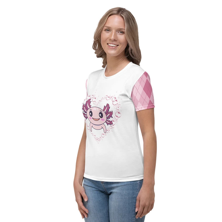 Pink And White Axolotl T-Shirt product image (2)