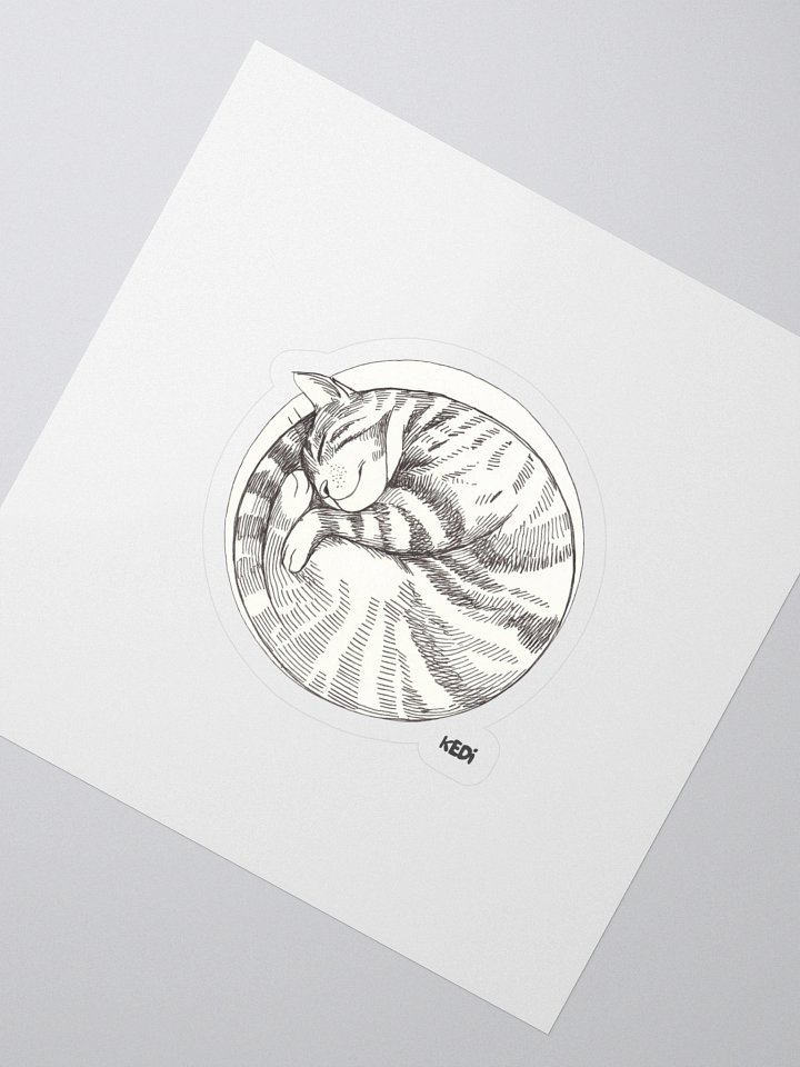 Dreaming Cat Kiss Cut Stickers product image (2)