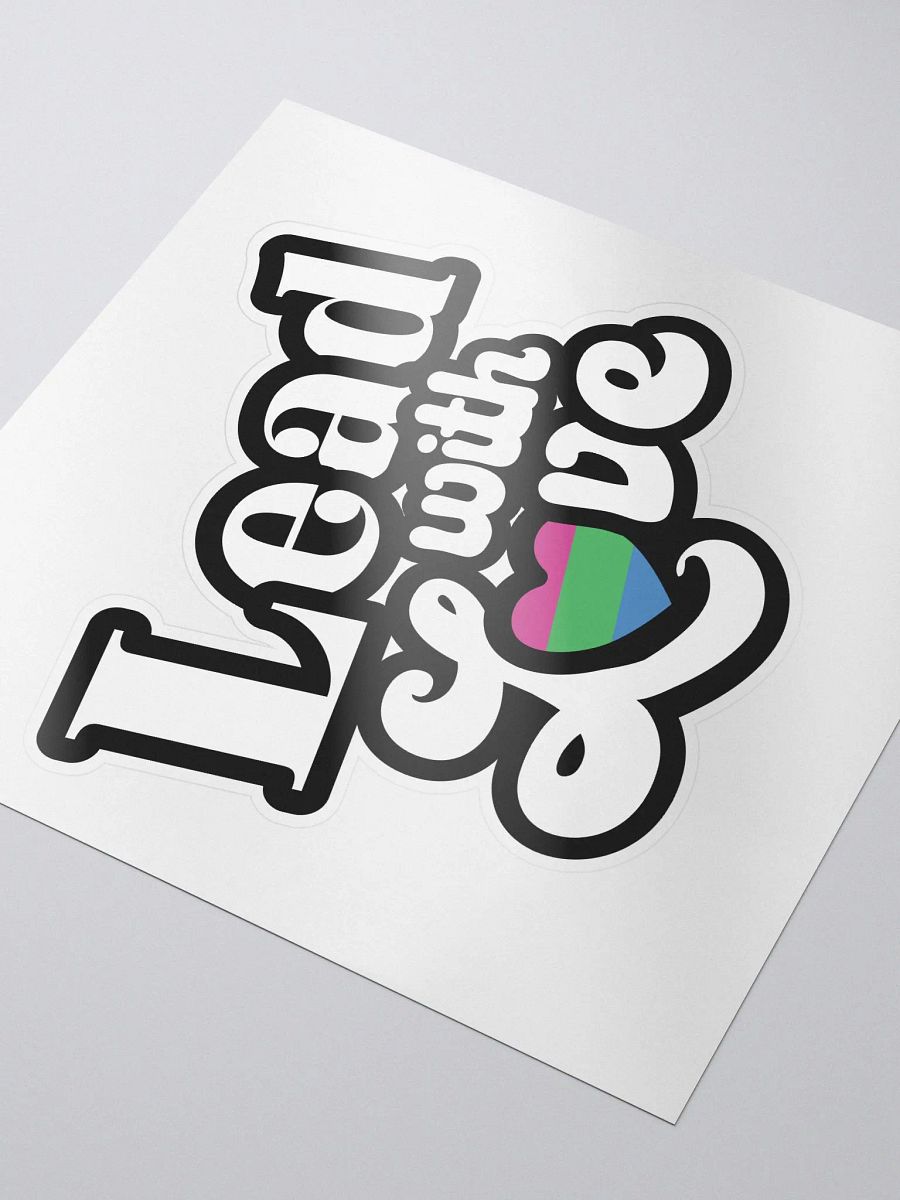 Lead With Love Sticker: Polysexual product image (3)