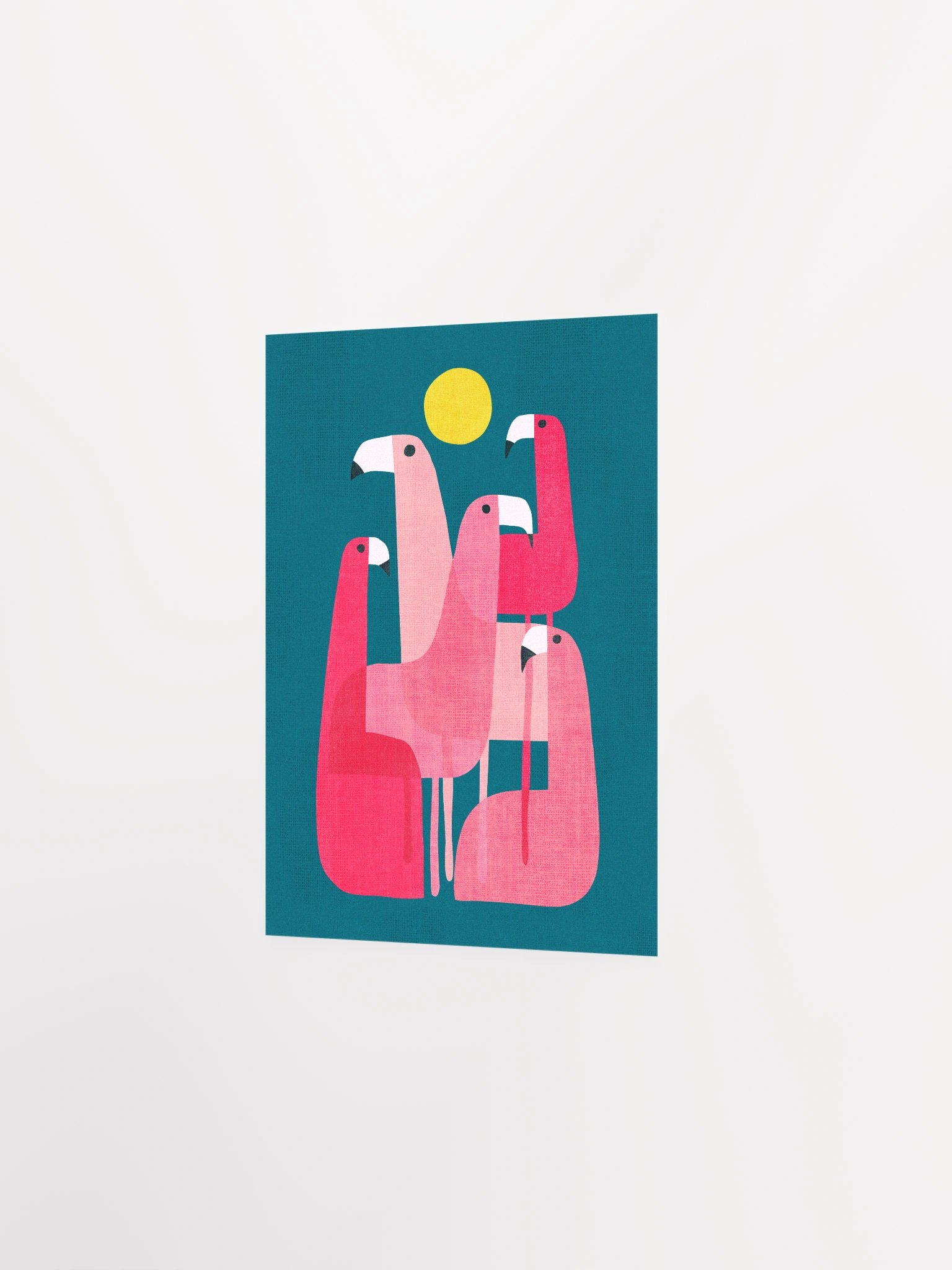 Flamingos art print product image (11)