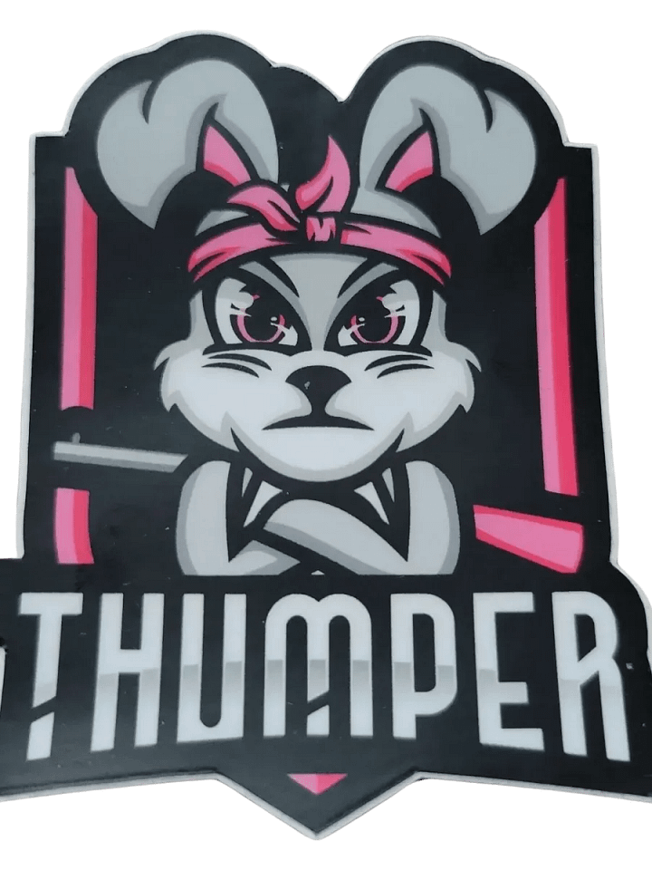 3x3 Die Cut Thumper Stickers product image (1)