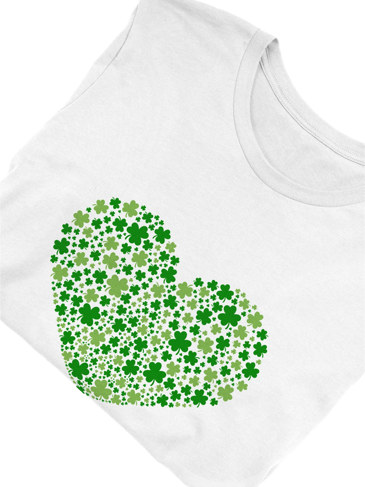 Heart of Clovers White T-Shirt product image (3)