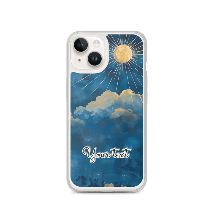 celestial Moon zodiac Customizable iPhone® Clear Case product image (4)