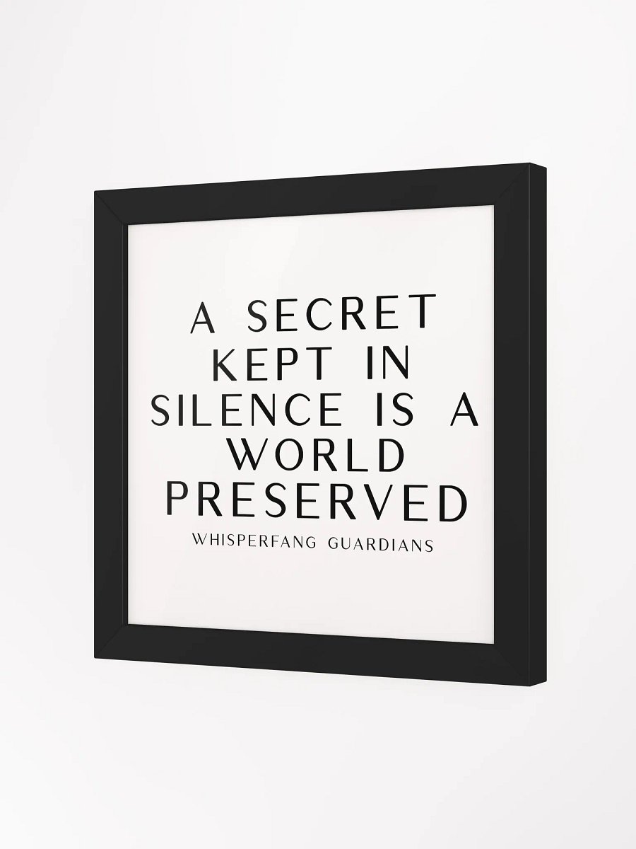 Whispering Fangs Proverb Framed Collection - Secret product image (18)