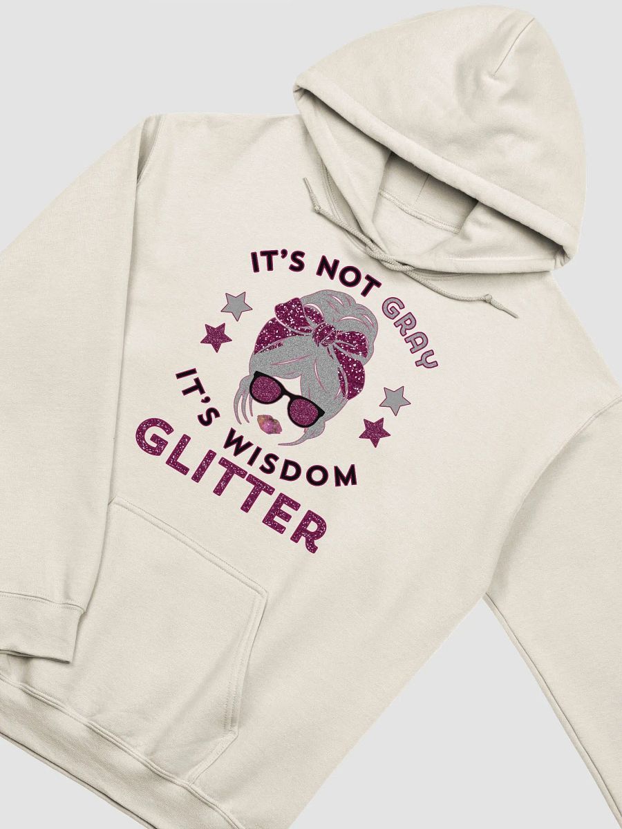 It's Not Gray It's Wisdom Glitter Funny Women's Light Hoodie product image (5)