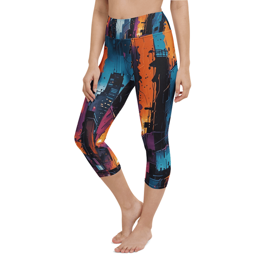 Abstract City 1 Capri Leggings product image (6)