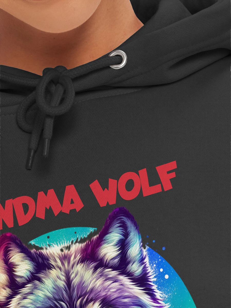 Vibrant Grandma Wolf Premium Hoodie product image (19)