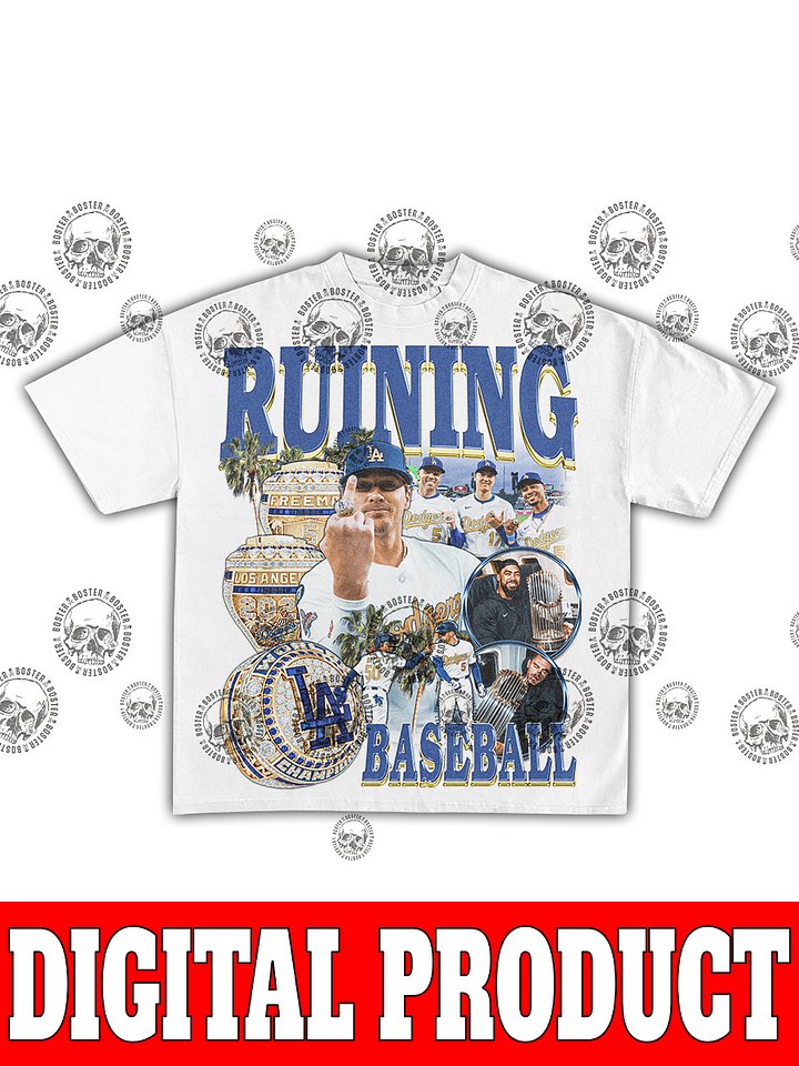 Ruining Baseball Los Angeles Dodgers Vintage Bootleg Graphic product image (2)