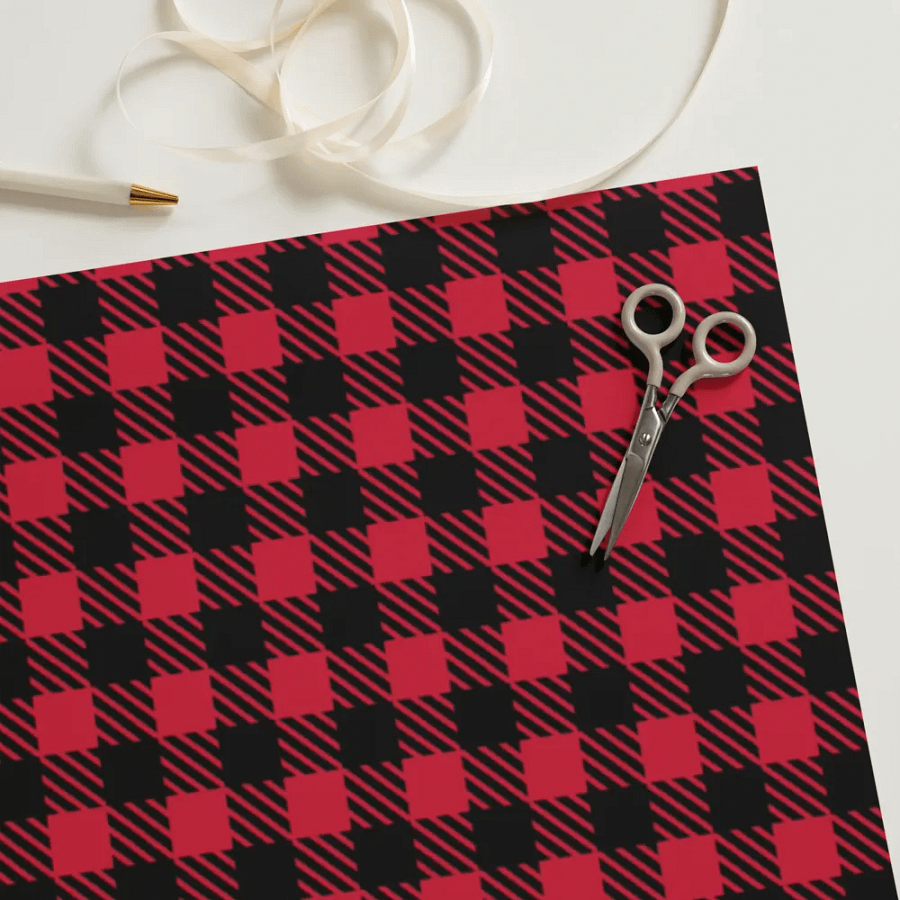Buffalo Plaid Wrapping Paper Set product image (11)