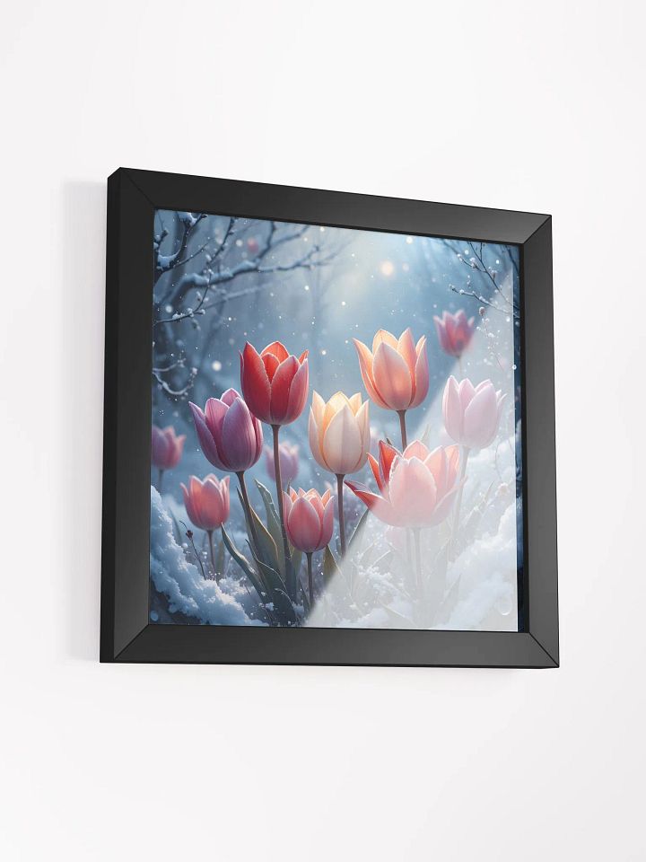 Winter’s Bloom: Radiant Tulips in Snow product image (5)