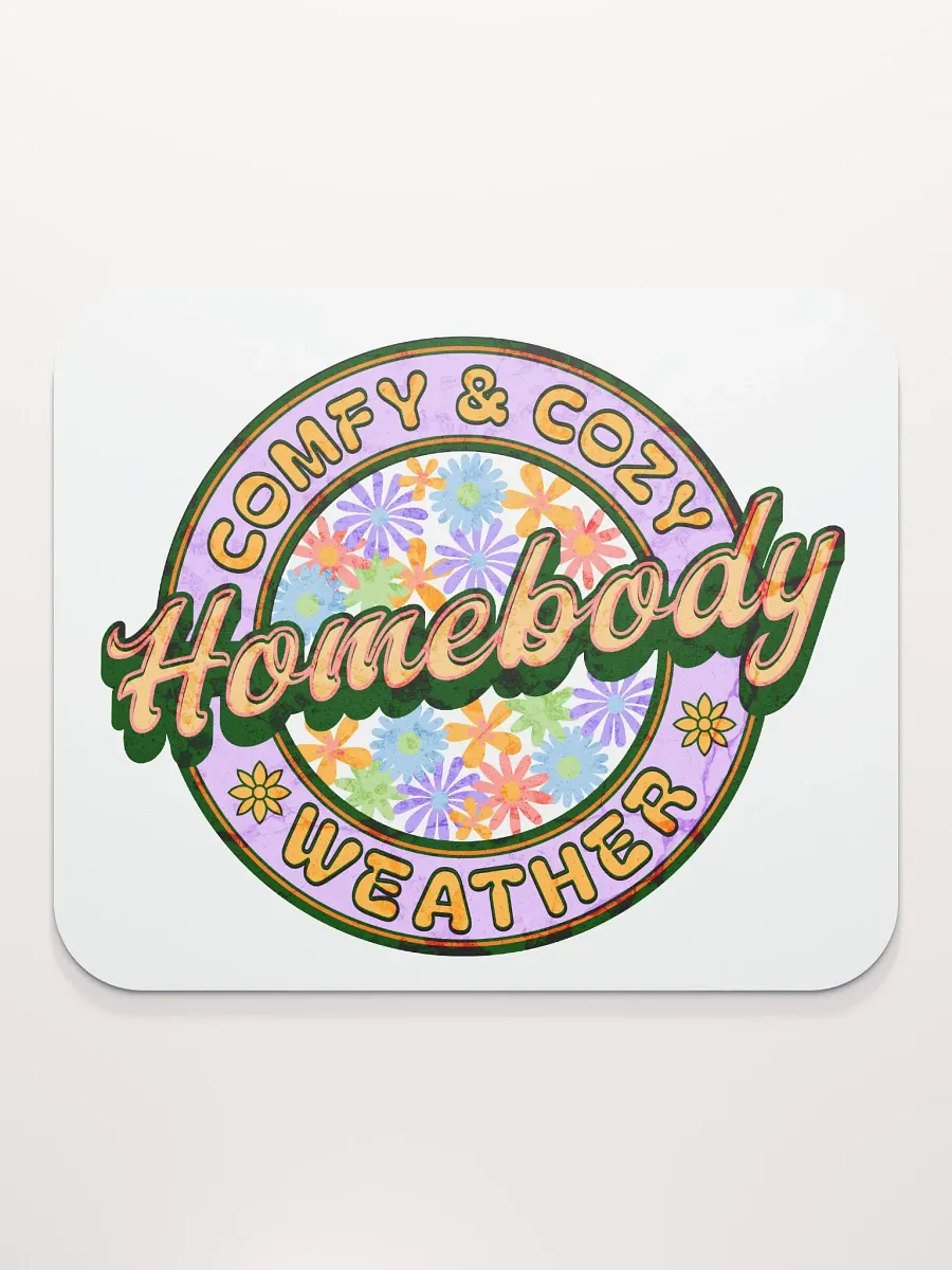 Homebody Comfy Ad Cozy Weather Floral Mouse Pad product image (2)