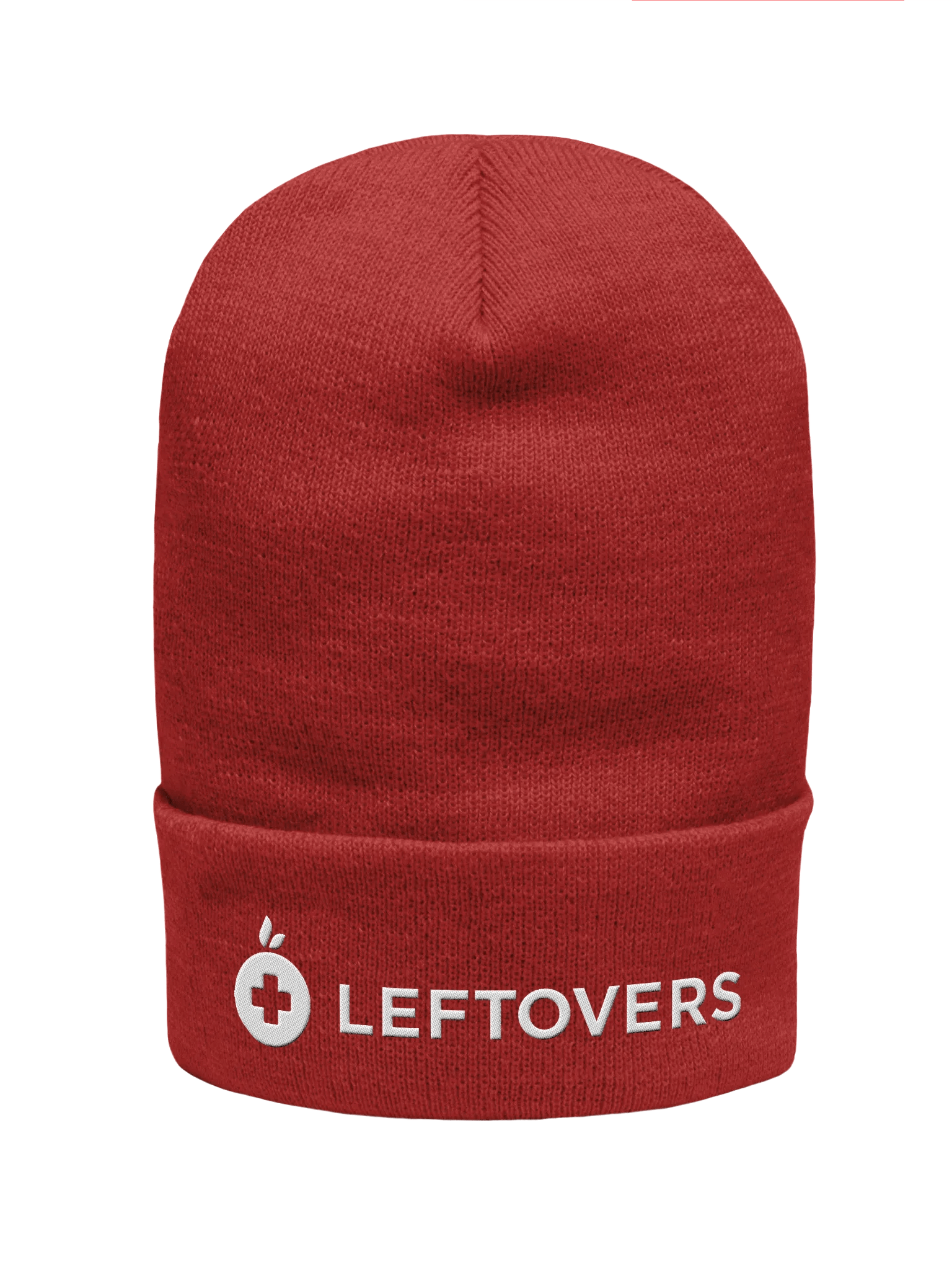 Leftovers Embroidered Beanie (Red) product image (1)